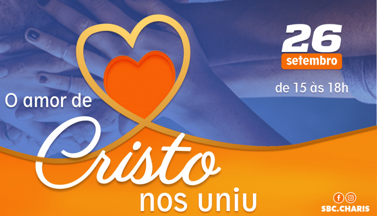 O SERVIÇO BRASILEIRO DE COMUNHÃO DO CHARIS REALIZARÁ ENCONTRO NACIONAL ON-LINE DIA 26 DE SETEMBRO