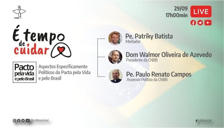 “ASPECTOS ESPECIFICAMENTE POLÍTICOS DO PACTO PELA VIDA E PELO BRASIL” É TEMA DA DA QUARTA LIVE SOBRE O “PACTO PELA VIDA E PELO BRASIL”