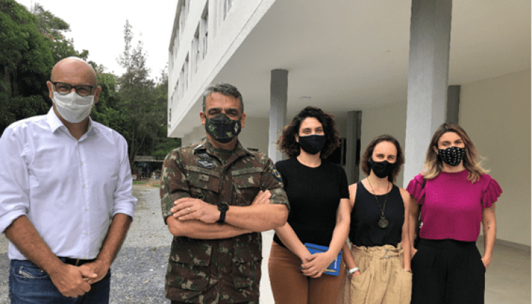 ESPAÇO CEDIDO PELA CNBB PARA ACOLHIDA DE VENEZUELANOS É VISITADO POR COMANDANTE DA OPERAÇÃO ACOLHIDA