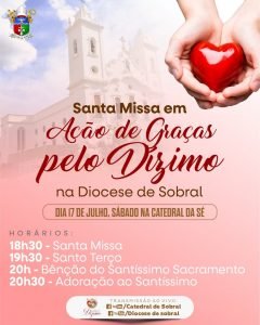 5º DOMINGO DO DÍZIMO - MISSA EM AÇÃO DE GRÇAS - CSVP - Paróquia São  Raimundo Nonato
