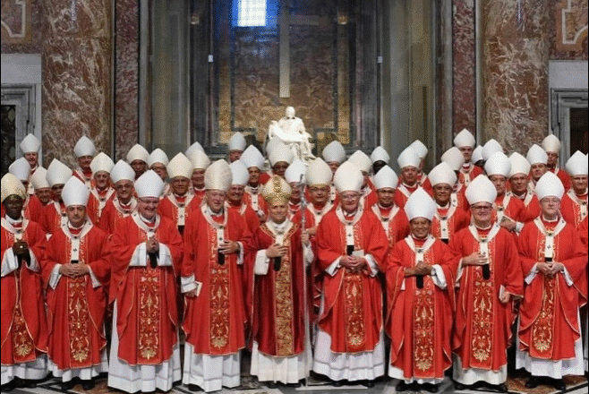 Arcebispos recebem o pálio das mãos do Papa Leão XIV na Solenidade de São Pedro e São Paulo